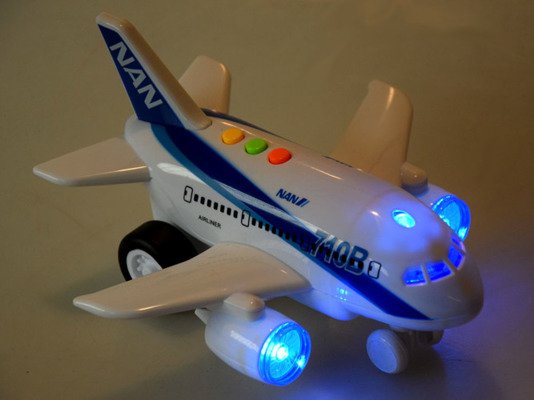 Interaktywny Samolot z dźwiękiem światłem