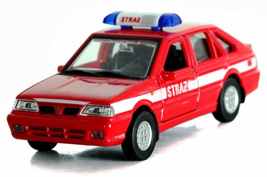 Metalowy Samochód Straż Pożarna Model Polonez Caro
