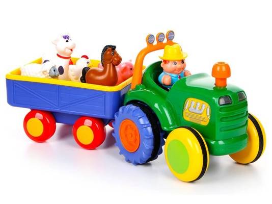 Traktor farmer interaktywna zabawka Dumel