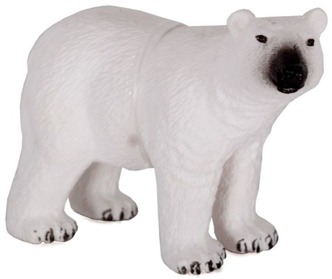 Zwierzęta Dzikie figurka 10cm Niedźwiedź Polarny