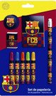 Zestaw przyborów szkolnych  9 el FC Barcelona.